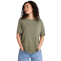 Khaki Green - Front - Animal Womens-Ladies Grace Oversized T-Shirt