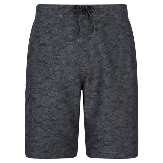 Dark Grey - Front - Mountain Warehouse Mens Ocean Wave Boardshorts