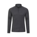 Charcoal - Front - Mountain Warehouse Mens Talus Zip Neck Long-Sleeved Thermal Top
