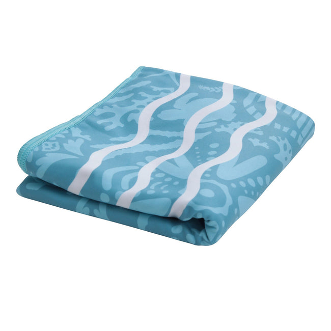 Mint - Back - Mountain Warehouse Childrens-Kids Turtle Microfibre Towel