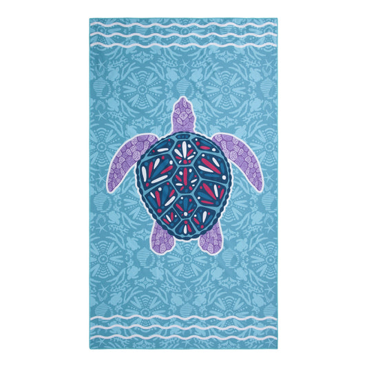 Mint - Front - Mountain Warehouse Childrens-Kids Turtle Microfibre Towel