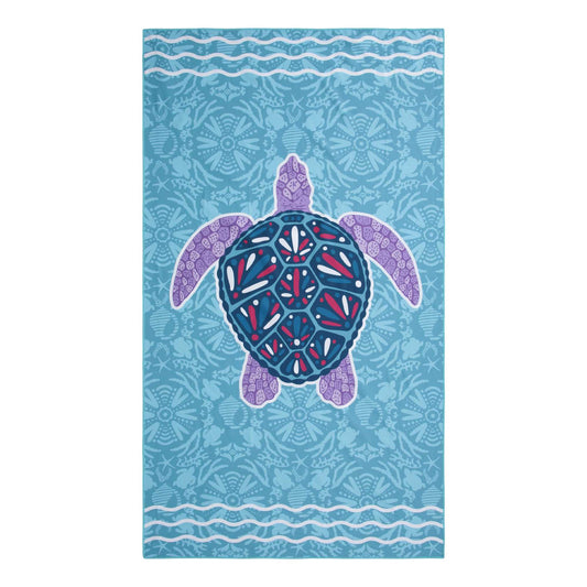 Mint - Front - Mountain Warehouse Childrens-Kids Turtle Microfibre Towel