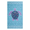 Mint - Front - Mountain Warehouse Childrens-Kids Turtle Microfibre Towel