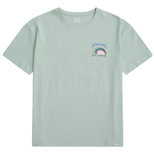 Green - Front - Animal Womens-Ladies Leena St Ives T-Shirt