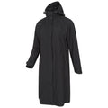 Black - Side - Animal Womens-Ladies Jade Waterproof Lightweight Long Raincoat