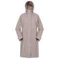 Taupe - Front - Animal Womens-Ladies Jade Waterproof Lightweight Long Raincoat