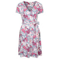 Pink - Front - Mountain Warehouse Womens-Ladies Santorini Cherry Blossom Jersey Wrap Dress