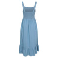 Pale Blue - Back - Mountain Warehouse Womens-Ladies Marbella Strappy Shirred Midi Dress