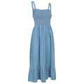 Pale Blue - Lifestyle - Mountain Warehouse Womens-Ladies Marbella Strappy Shirred Midi Dress