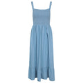 Pale Blue - Front - Mountain Warehouse Womens-Ladies Marbella Strappy Shirred Midi Dress