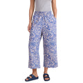 Light Blue - Side - Animal Womens-Ladies Tassia Floral Cropped Trousers