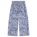Light Blue - Front - Animal Womens-Ladies Tassia Floral Cropped Trousers