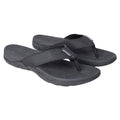 Black - Front - Animal Mens Fader Flip Flops