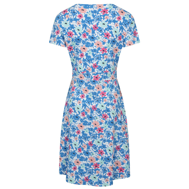 Bright Blue - Back - Mountain Warehouse Womens-Ladies Orchid Floral UV Dress