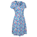 Bright Blue - Side - Mountain Warehouse Womens-Ladies Orchid Floral UV Dress
