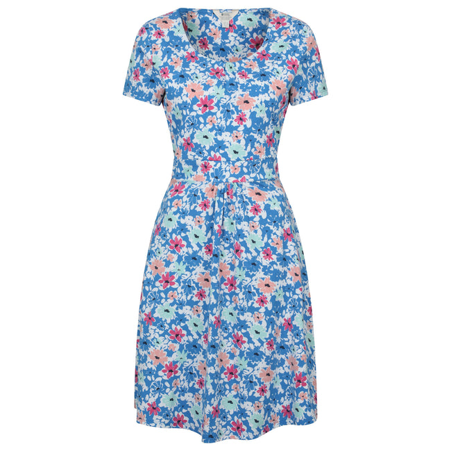 Bright Blue - Front - Mountain Warehouse Womens-Ladies Orchid Floral UV Dress