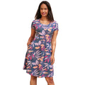 Purple - Lifestyle - Mountain Warehouse Womens-Ladies Orchid Leafy Floral Dress