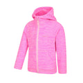 Bright Pink - Lifestyle - Mountain Warehouse Childrens-Kids Snowdonia II Full Zip Hoodie