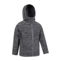Alloy Grey - Side - Mountain Warehouse Childrens-Kids Snowdonia II Full Zip Hoodie