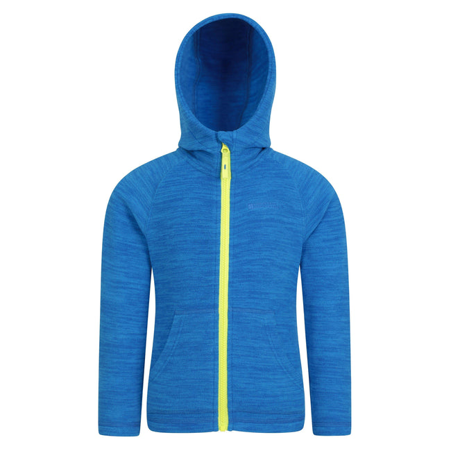 Blue - Front - Mountain Warehouse Childrens-Kids Snowdonia II Full Zip Hoodie