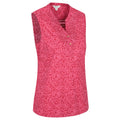 Red - Side - Mountain Warehouse Womens-Ladies Petra Floral Pattern Sleeveless Shirt