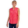 Red - Lifestyle - Mountain Warehouse Womens-Ladies Petra Floral Pattern Sleeveless Shirt