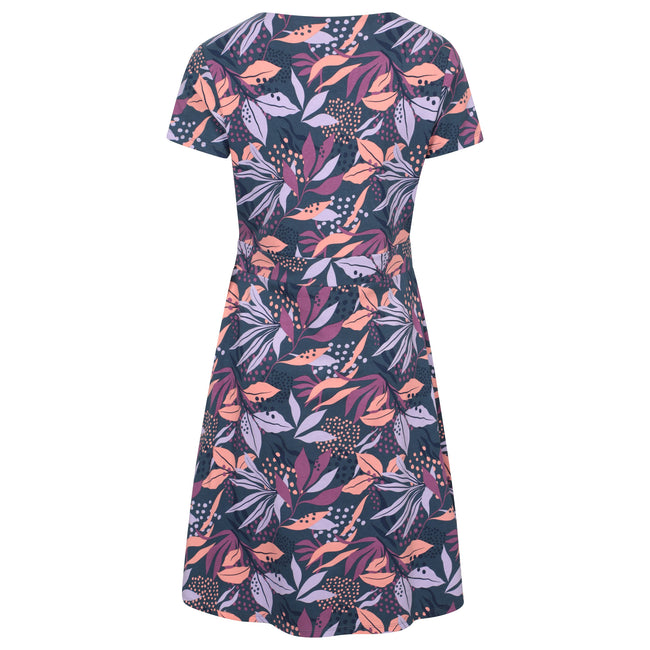 Purple - Back - Mountain Warehouse Womens-Ladies Orchid Leaf Dress