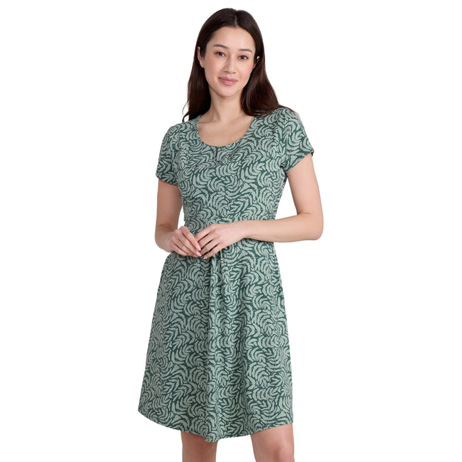 Khaki Green - Lifestyle - Mountain Warehouse Womens-Ladies Orchid Leaf UV Midi Dress