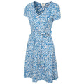 Bright Blue - Side - Mountain Warehouse Womens-Ladies Santorini UV Jersey Wrap Dress
