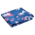 Blue - Back - Mountain Warehouse Childrens-Kids Printed Microfibre Towel