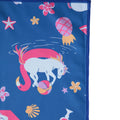 Blue - Side - Mountain Warehouse Childrens-Kids Printed Microfibre Towel