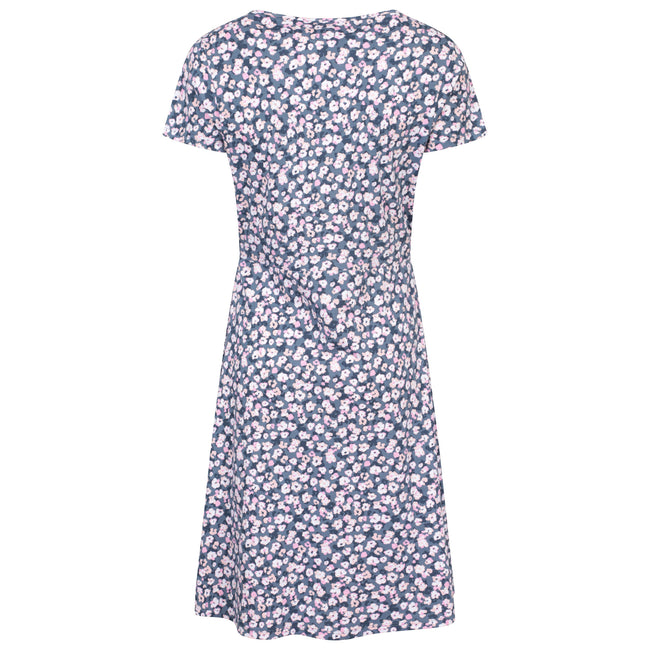 Grey - Back - Mountain Warehouse Womens-Ladies Essentials Lora Floral Skater Dress