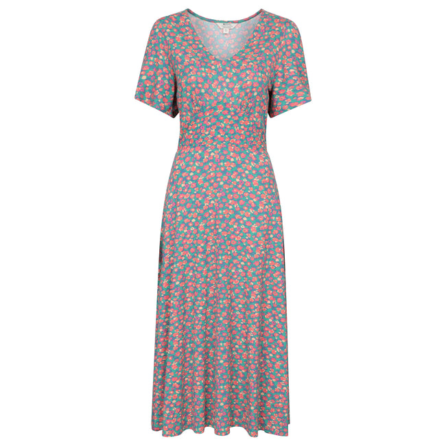 Coral - Front - Mountain Warehouse Womens-Ladies Como Floral Dress