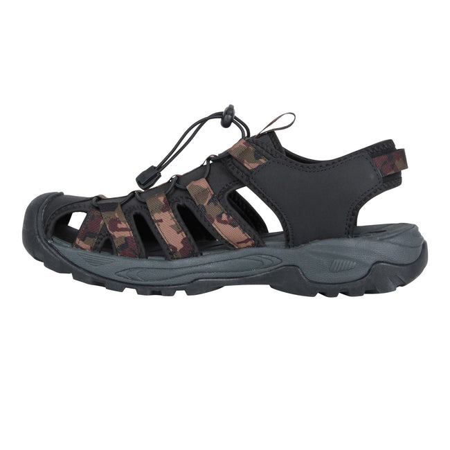 Khaki - Side - Mountain Warehouse Mens Crete Camo Sandals