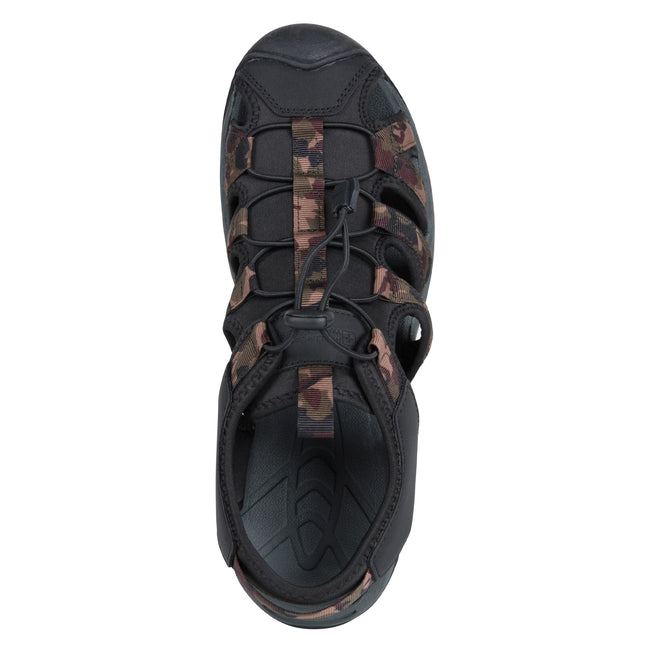 Khaki - Pack Shot - Mountain Warehouse Mens Crete Camo Sandals