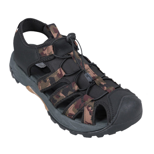 Khaki - Front - Mountain Warehouse Mens Crete Camo Sandals