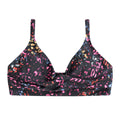 Jet Black - Front - Animal Womens-Ladies Bondi Wrap Bikini Top