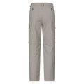 Beige - Back - Mountain Warehouse Mens Rydal Zip-Off Hiking Trousers