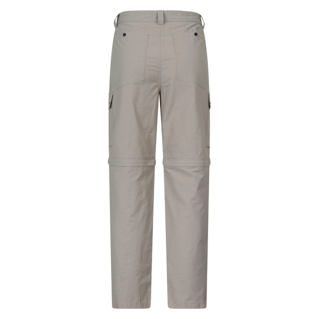 Beige - Back - Mountain Warehouse Mens Rydal Zip-Off Hiking Trousers