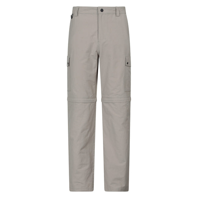 Beige - Front - Mountain Warehouse Mens Rydal Zip-Off Hiking Trousers