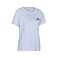 White - Side - Mountain Warehouse Womens-Ladies Snowdon Relaxed Fit Short-Sleeved T-Shirt
