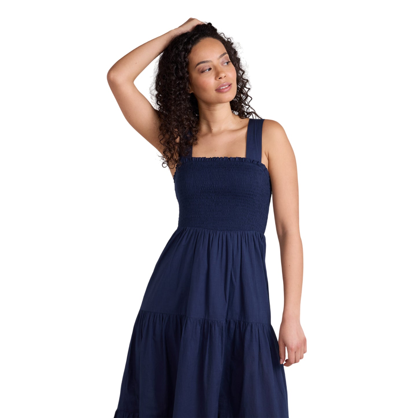 Navy - Side - Animal Womens-Ladies Mabel Maxi Dress