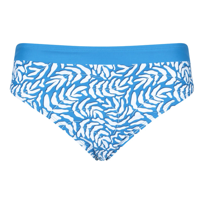 Blue - Front - Mountain Warehouse Womens-Ladies Ocean Notion Leaf Print Bikini Bottoms