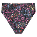 Jet Black - Back - Animal Womens-Ladies Bondi Patterned Bikini Bottoms