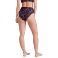 Jet Black - Side - Animal Womens-Ladies Bondi Patterned Bikini Bottoms