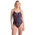 Jet Black - Lifestyle - Animal Womens-Ladies Zadie One Piece Swimsuit