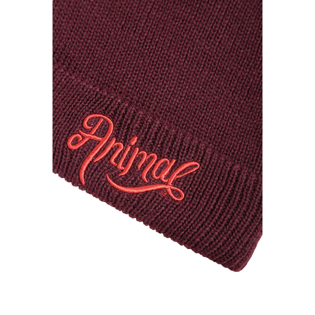 Purple - Side - Animal Womens-Ladies Hayley Recycled Beanie