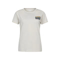 Beige - Front - Mountain Warehouse Womens-Ladies Inverness Relaxed Fit Short-Sleeved T-Shirt