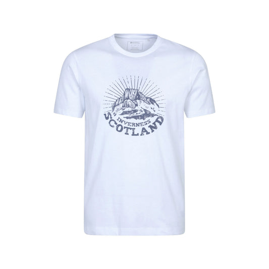 White - Front - Mountain Warehouse Mens Inverness Short-Sleeved T-Shirt