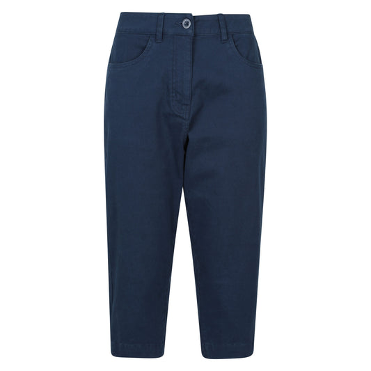 Navy - Front - Mountain Warehouse Womens-Ladies Marina Cropped Trousers